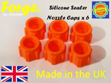 Usado, Pacote com 6 selantes de silicone laranja selante tubo mastik bico tampa de rosca tampos comprar usado  Enviando para Brazil