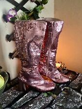 Pink sequins boots for sale  Fresno