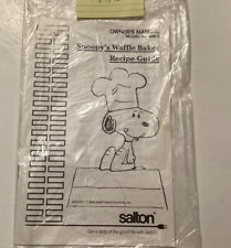 Guia de Receitas Snoopy’s Waffle Baker (1958) Manual do Proprietário #WM-2/ Veja Fotos comprar usado  Enviando para Brazil