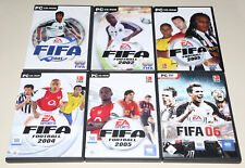 6 PC SPIELE SAMMLUNG - FIFA 2001 2002 2003 2004 2005 06 - FUSSBALL SOCCER comprar usado  Enviando para Brazil