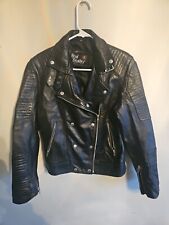 Real Leather Womens Motorcycle Jacket Size M for sale  Shipping to South Africa