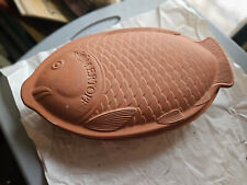 Used, romertopf fish terracotta clay baker oval casserole dish Germany for sale  Shipping to South Africa