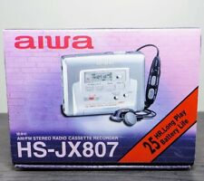 Usado, Gravador toca-fitas rádio estéreo vintage AIWA HS-JX 807 (AH1-S) prata AM/FM comprar usado  Enviando para Brazil