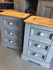 Grey pine bedside for sale  WHITSTABLE