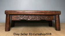 Muebles de mesa de escritorio de madera de la dinastía murciélago de 13,6" con marca Guangxu con marca antigua China segunda mano  Embacar hacia Argentina