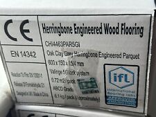Engineered herringbone floor for sale  FARNBOROUGH