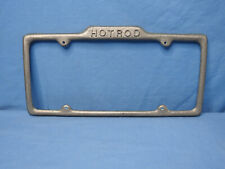 Rare! Vintage Original '50s Hot Rod Car Club Style License Plate Frame  for sale  Shipping to Canada