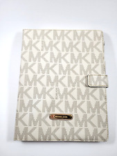 Michael Kors MK Logo Vanilla Leather Apple Ipad Cover Case RARE for sale  Shipping to South Africa