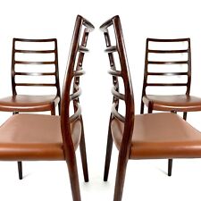 Set of 6 Niels Møller Model No. 82 Chairs in Rosewood & Leather, Denmark 1960’s comprar usado  Enviando para Brazil