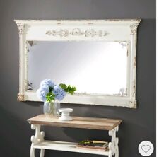 wood wall white mirror frame for sale  Los Angeles