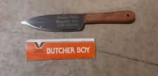 Vtg Vernco Butcher Boy Knife Dover-Phila Electric Ohio Advertising Japan Made for sale  Shipping to South Africa