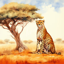 Wandbild afrika gepard gebraucht kaufen  Wahrenholz