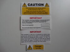 Industrial signs electrical for sale  UK