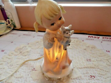 Estatueta de porcelana Little Girl Light Up Night Light Lamp comprar usado  Enviando para Brazil