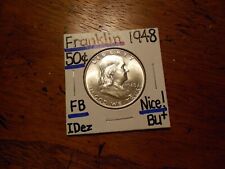 1948 silver Franklin Half Dollar BU+ NICE!!! FBL!!!! 1st Year of Issue!!!!!!!!, used for sale  Eustis
