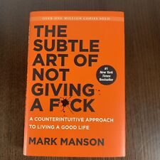 The Subtle Art of Not Giving a Fck Signed Autographed by Mark Manson HC DJ til salg  Sendes til Denmark