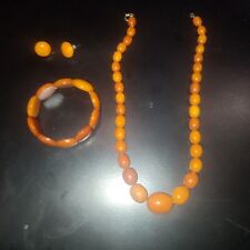 Amber bakelite necklace d'occasion  Expédié en Belgium