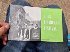 1958 edinburgh festival for sale  BLACKPOOL