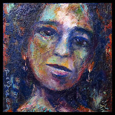vintage abstract oil painting portrait for sale  Shipping to Canada