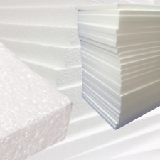 WHITE FOAM PACKING SHEETS 1200X600X25MM POLYSTYRENE INSULATION BOARDS for sale  Shipping to South Africa