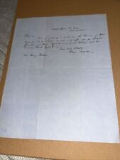 1852 New Haven CT Probate Office Letter on Genealogy: Jona Ingersoll Milford, used for sale  Shipping to South Africa