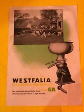 Brochure westfalia scrematrice usato  Catania