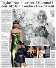Recorte de jornal Courtney Love Madonna Taylor Swift Beyoncé Kurt Cobain 2024 comprar usado  Enviando para Brazil