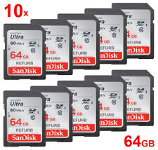 LOTE 10x Tarjeta de memoria SanDisk Ultra SDXC 64 GB Clase 10 - SD 64 GB 64G G 10 x segunda mano  Embacar hacia Mexico