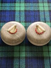 A Stunning Pair of Ailsa Craig 'Blue Hone' Scots Granite Outdoor Curling Stones., used for sale  Shipping to South Africa