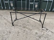 industrial Style Reclaimed Metal Trestle Folding Table Base / On Castor Wheels for sale  Shipping to South Africa