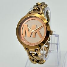 Relógio feminino Michael Kors Runway tom ouro rosa pulseira de aço, MK-3424 comprar usado  Enviando para Brazil