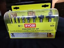 RYOBI 8 PC Forstner Bit Set A9FS8 X-Wing Design Greater Visibility EUC  for sale  Shipping to South Africa