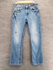 Jeans feminino Miss Me 25 Boyfriend Capri jeans azul desgastado cintura média comprar usado  Enviando para Brazil