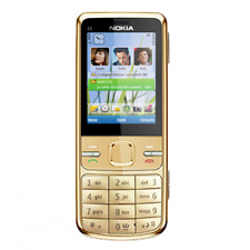 Używany, 100% Oryginalny Oryginalny Nokia C5-00 3.15MP 3G GSM Unlock Telefon komórkowy ZŁOTY na sprzedaż  Wysyłka do Poland
