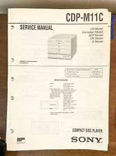 Manual de servicio para reproductor de CD Sony CDP-M11C *Original* segunda mano  Embacar hacia Argentina