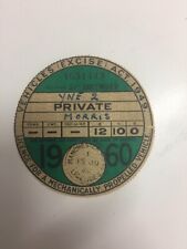 Original 1960 tax for sale  Shipping to Ireland