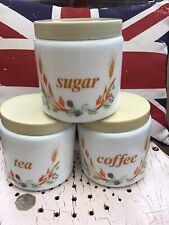 tea coffee sugar jars for sale  GAINSBOROUGH