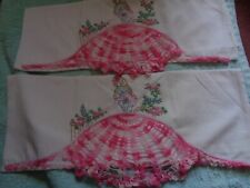 Vintage embroidered crocheted for sale  HUDDERSFIELD