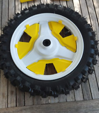 Yamaha PW 50 Custom 3D Hubcaps Deco Yellow Setters, used for sale  Shipping to South Africa