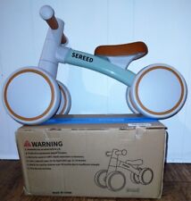 Usado, Bicicleta de equilibrio para bebé estilo vintage SEREED niños niñas 12-24 meses 4 ruedas espuma marina verde segunda mano  Embacar hacia Argentina
