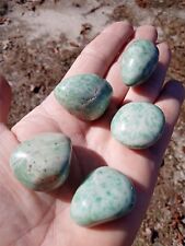 Lot of Emerald Fuchsite in Quartz Tumbled Gemstones!, used for sale  Shipping to South Africa