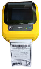 Zebra ZP550 Direct Thermal Label Printer with Cables, Yellow for sale  Shipping to South Africa