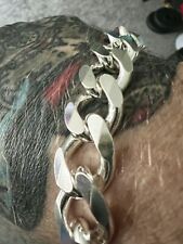 mens heavy silver bracelet for sale  NEWCASTLE UPON TYNE