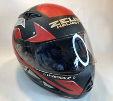 Casco Zeus YF Design rojo negro visera facial completa talla XL ATV motocicleta punto excelente segunda mano  Embacar hacia Argentina