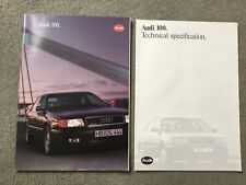 Audi 100 brochure for sale  WEYMOUTH