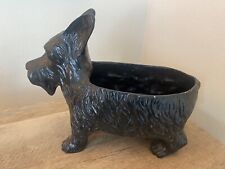 Scottish Terrier Resin Dog Planter SPI Garden Outdoor Decor Pot Black for sale  Shipping to South Africa