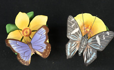 Pair ceramic butterflies for sale  STOWMARKET