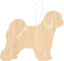 Tibetan Terrier dog Air Freshener Car Gift idea Scented wood TT for sale  BOSTON