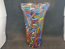 Vase murano multicolore d'occasion  Caluire-et-Cuire