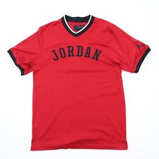 Camiseta deportiva de malla de la marca Jordan #23 Air Jordan roja negra cosida M mediana, usado segunda mano  Embacar hacia Mexico